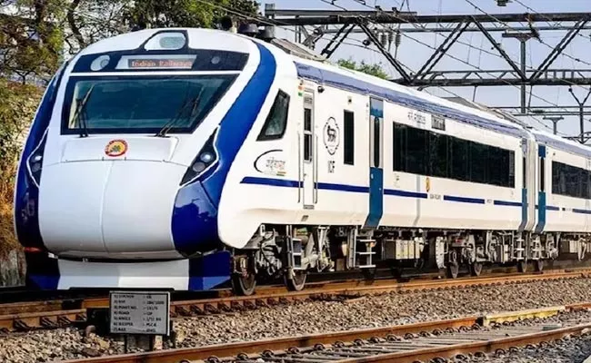 man died after being hit by vande bharat express train - Sakshi