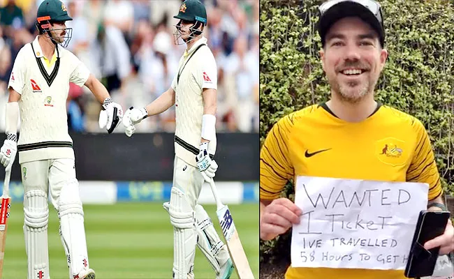 Aus-Cricket Fan Travels 58-Hrs From Tasmania To-Watch 2nd-Test At Lords - Sakshi