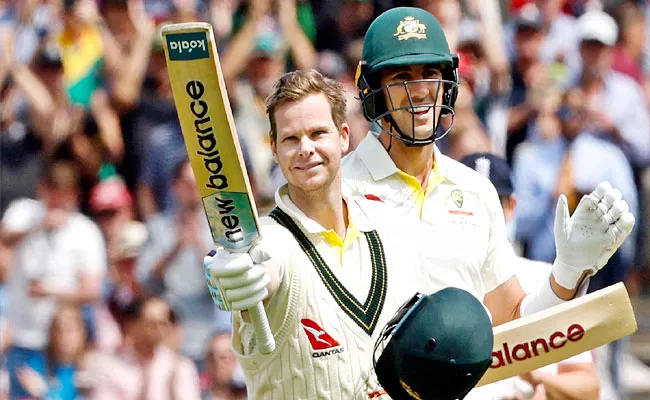 Steve Smith 32nd Test-Century Vs ENG 2nd Test Lords Joins-Steve-Waugh  - Sakshi