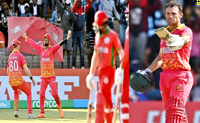 Zimbabwe Beat Oman-By-14 Runs-Super Six Match-1 Close-To-Enter-ODI WC - Sakshi