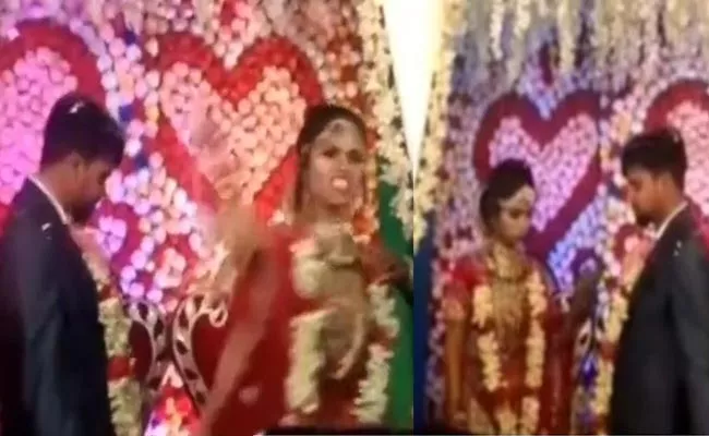 New Couple Wedding Ceremony Fight Has Viral In Social Media - Sakshi