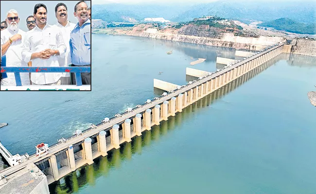 CM YS Jagan aerial survey On Polavaram Project Works progress - Sakshi