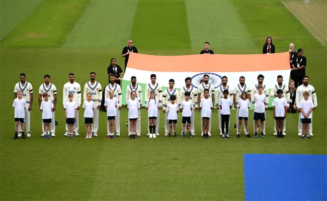 Ind-Aus-Players Wear Black-Armbands Memory-Victims Odisha Train Accident - Sakshi