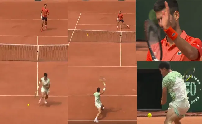 Carlos Alcaraz Produced-Greatest Shots Ever Novak Djokovic-Stunned - Sakshi