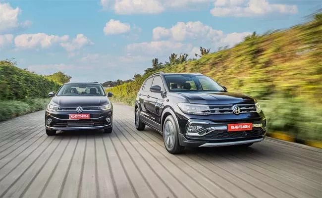 volkswagen virtus and taigun new trims launched - Sakshi