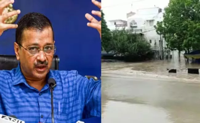 Yamuna River Crosses 208 metres Flooding At Delhi CM Kejriwal House - Sakshi