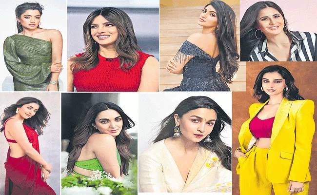 Pooja Hegde, Rashmika Mandanna Replays of Priyanka Chopra, Katrina Kaif - Sakshi