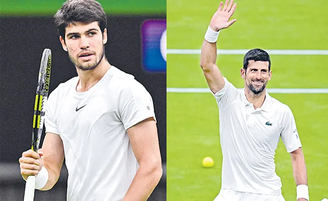 Novak Djokovic Carlos Alcaraz set a Wimbledon final - Sakshi