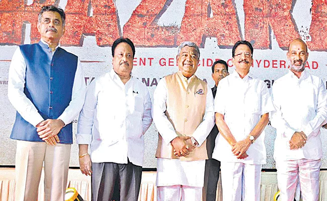 Pan India film Razakar First look launch by Former Maharashtra Governor Vidyasagar Rao - Sakshi