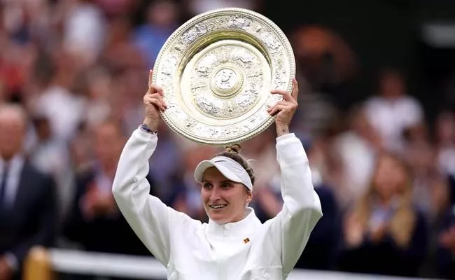 Marketa Vondrousova defeats Ons Jabeur for first Slam title - Sakshi