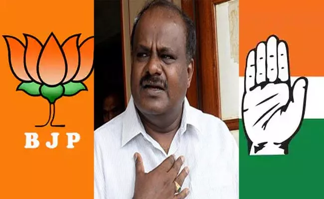 HD Kumaraswamy Says NDA Has Not Invited JDS - Sakshi