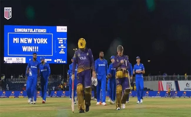 MI New York skittle LA Knight Riders for 50, steamroll them by 105 runs - Sakshi