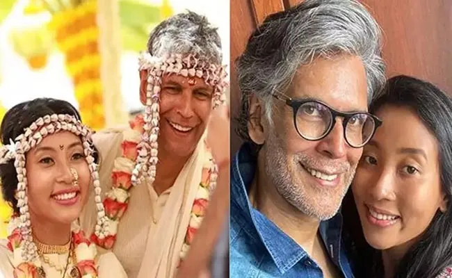 Bollywood Actor Milind Soman Married 25 Years Old Women - Sakshi