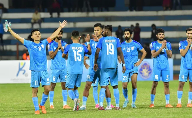 India Beat Lebanon In Penalty Shootout To Enter SAFF Championship Final - Sakshi