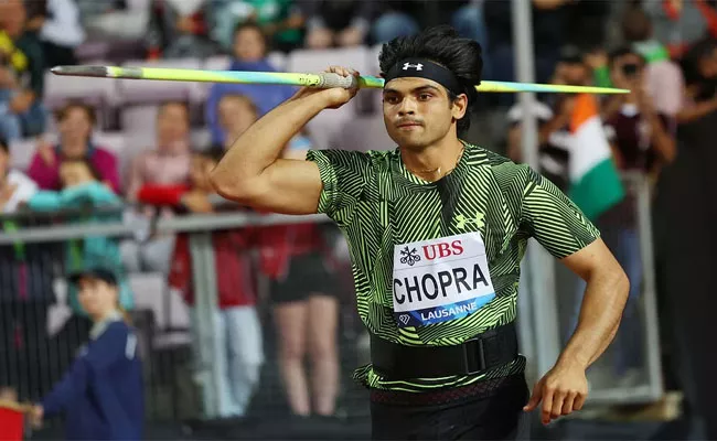 Neeraj Chopra Wins Lausanne Diamond League 2023 - Sakshi