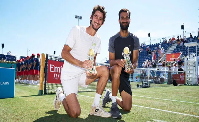 Yuki Bhambri Wins Maiden ATP Doubles Title - Sakshi