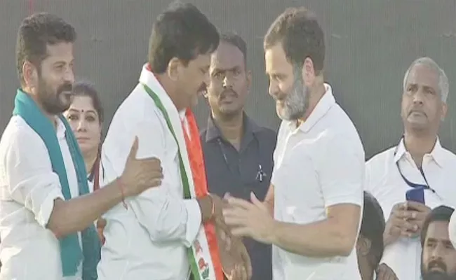 Ponguleti Srinivasa Reddy Joins Congress In Presence Of Rahul - Sakshi