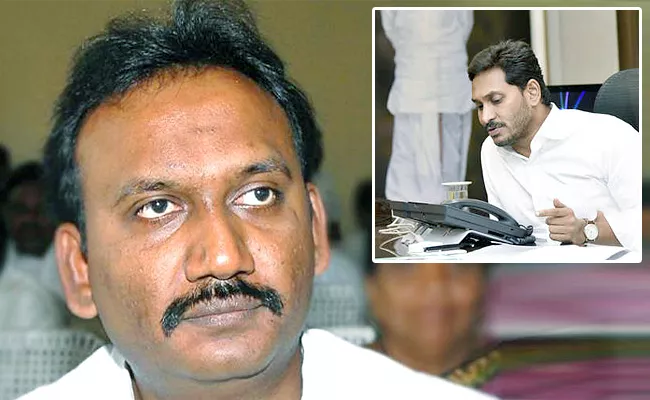 CM YS Jagan Called To Amanchi Krishna Mohan - Sakshi