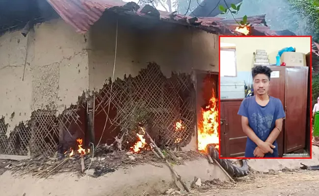 House of man who paraded Manipur women set on fire - Sakshi