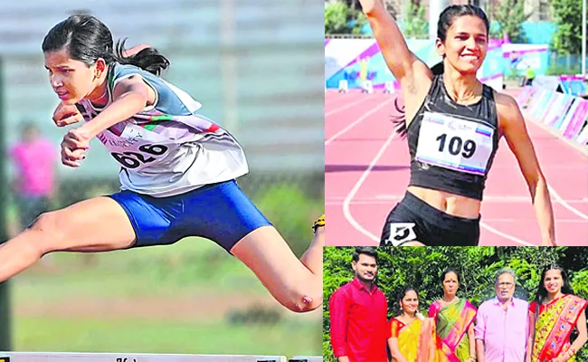 Jyoti Yarraji wins gold medal in women 100m hurdles race - Sakshi