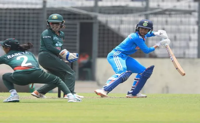 INDW VS BANW 3rd ODI: Match Tied, Series Ends In Draw - Sakshi