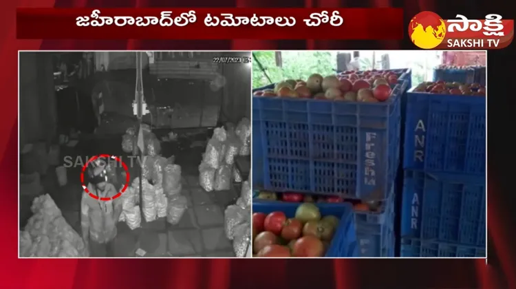 Tomato Robbery In Zaheerabad At Sangareddy District 