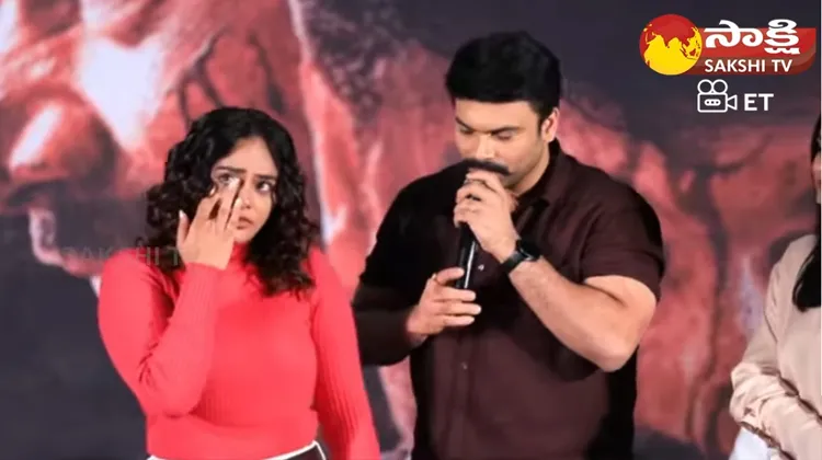 Actress Nandita Swetha Crying At HidimbhaThank You Meet