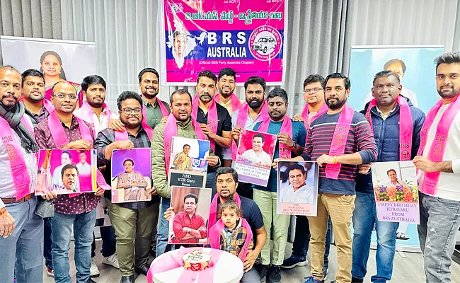 KTR Birthday Celebrations In Australia - Sakshi