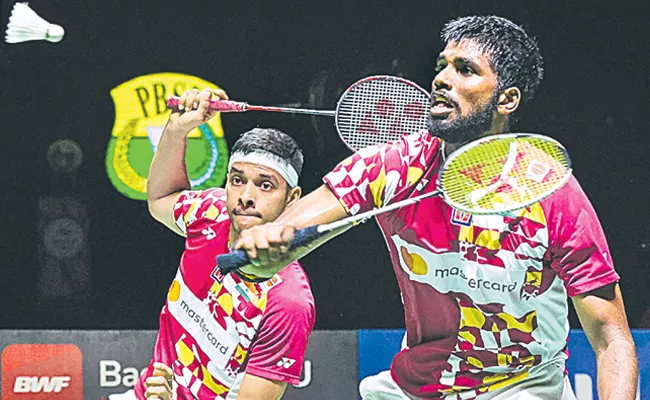 Satwik and Chirag pair in the finals of Korea Open Badminton - Sakshi