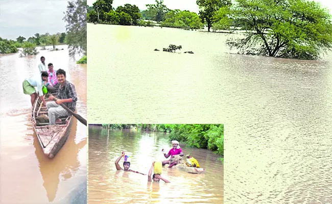 Alert on Penganga In Adilabad District - Sakshi