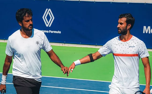 Yuki Bhambri AND Saketh Myneni pair lose in hall of fame open tourney - Sakshi