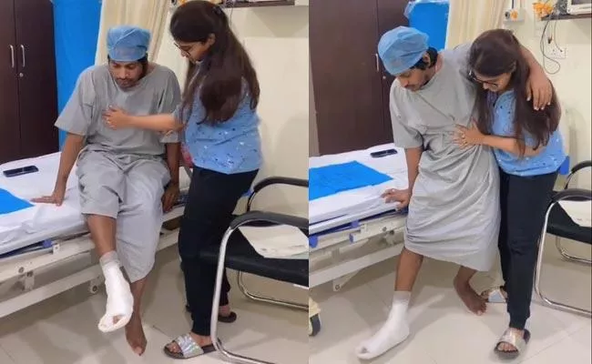 Comedian Yadamma Raju Leg Injury Hospital Video - Sakshi