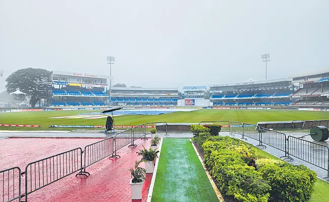 Ind Vs WI 2nd Test Day 5: India wins series 1-0 after match drawn due to rain - Sakshi