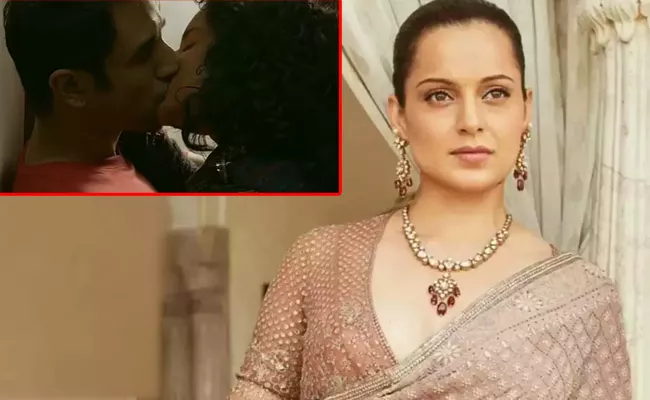 Kangana Ranaut Drags Hrithik Roshan Of Kissing Vir Das Revolver Rani - Sakshi