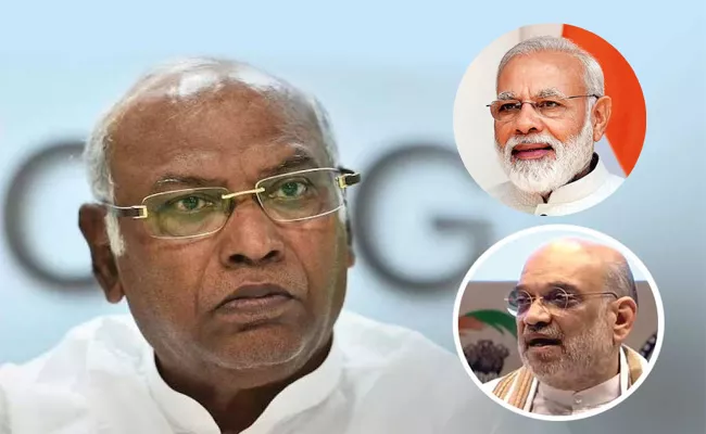 Mallikarjun Kharge writes back to Amit Shah Difference between words action - Sakshi