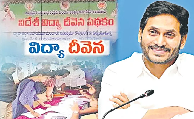 CM Jagan To Release Jagananna Videsi Vidya Deevena Funds - Sakshi