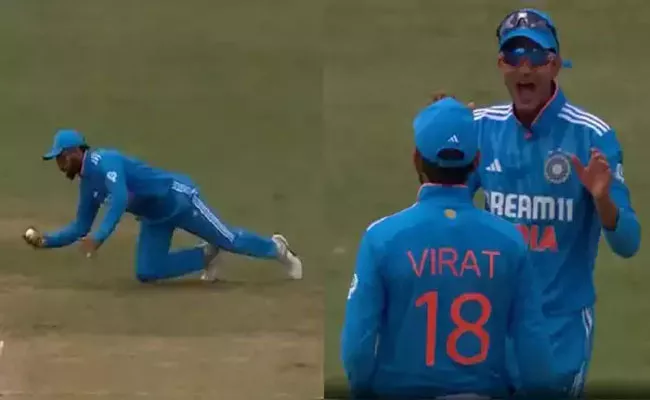 Kohlis one handed stunner leaves WI batter dumbstruck - Sakshi