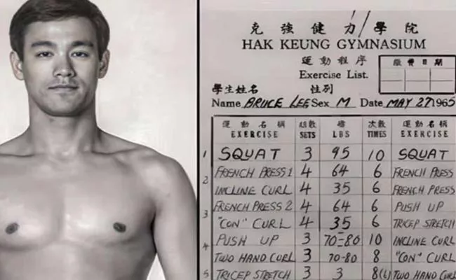 bruce lee workout plan of year 1965 - Sakshi