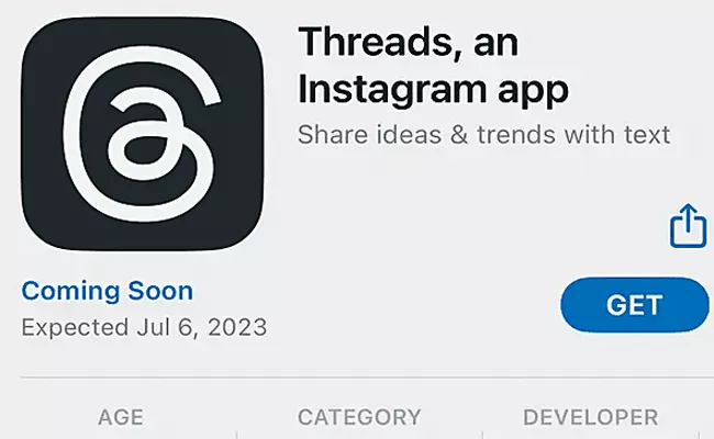 Meta is set to launch Threads, an app similar to Twitter - Sakshi