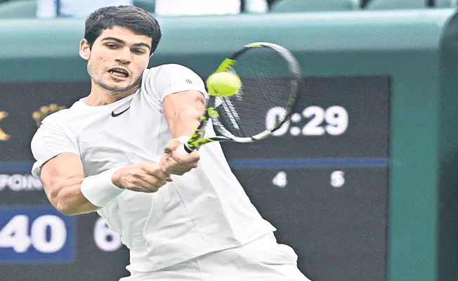 Wimbledon 2023: Alcaraz wins in straight sets as Chardy retires from singles - Sakshi