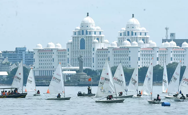 37th Hyderabad Sailing Week kicks Off In Hussain Sagar With Laser National Championship - Sakshi