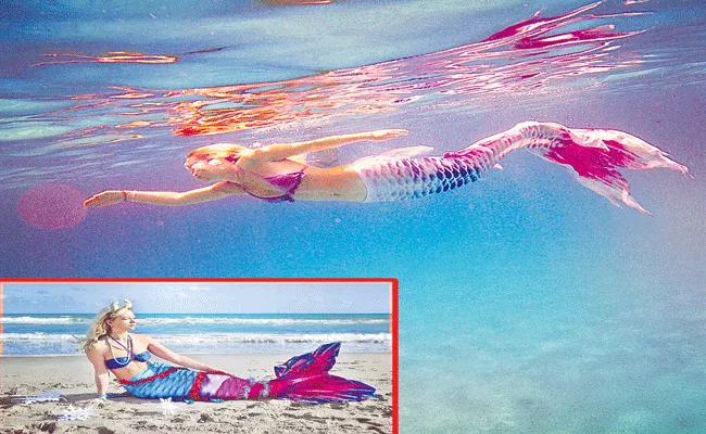 UK English Teacher Quits Job To Become Professional mermaid - Sakshi