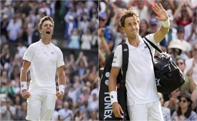 Wimbledon 2023: Wildcard Liam Broady Stuns Fourth Seed Casper Ruud - Sakshi