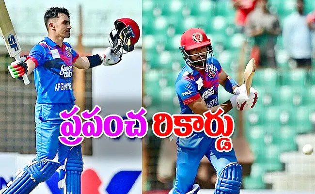 Gurbaz-Zadran Register Biggest Partnership For AFG In ODIs World Record - Sakshi