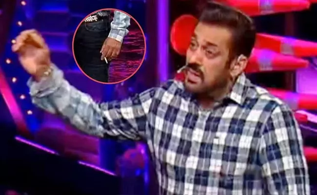 Salman Khan Smoking A Cigarette While Hosting Bigg Boss OTT 2 - Sakshi