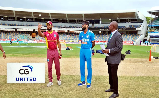 WI Vs IND 3rd ODI-West Indies Won Toss Opt-To Bowl - Sakshi