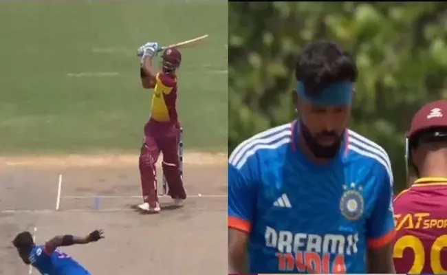 Nicholas Pooran takes revenge on Hardik Pandya after challenge - Sakshi