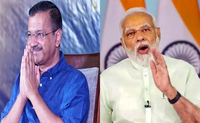 PM Modi Birthday wishes For Delhi CM Arvind Kejriwal - Sakshi