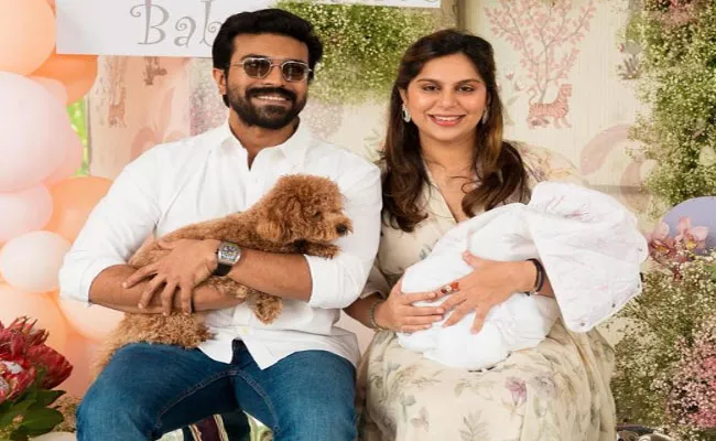 Upasana Reveals Her Daughter Klinkara Face On Independence Day - Sakshi