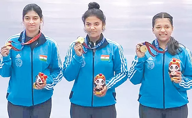 World University Games 2023: Indian Shooter Sift Kaur Won 2 Gold Medals - Sakshi